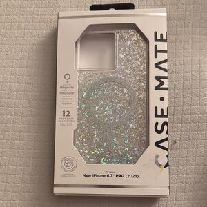 Case-Mate Holographic Glitter IPhone 15 Pro Max Case with MagSafe feature.